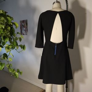 Zara black dress with cutout